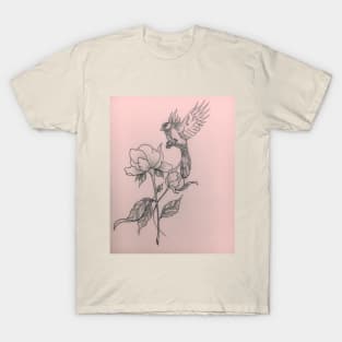 Bird and flower T-Shirt